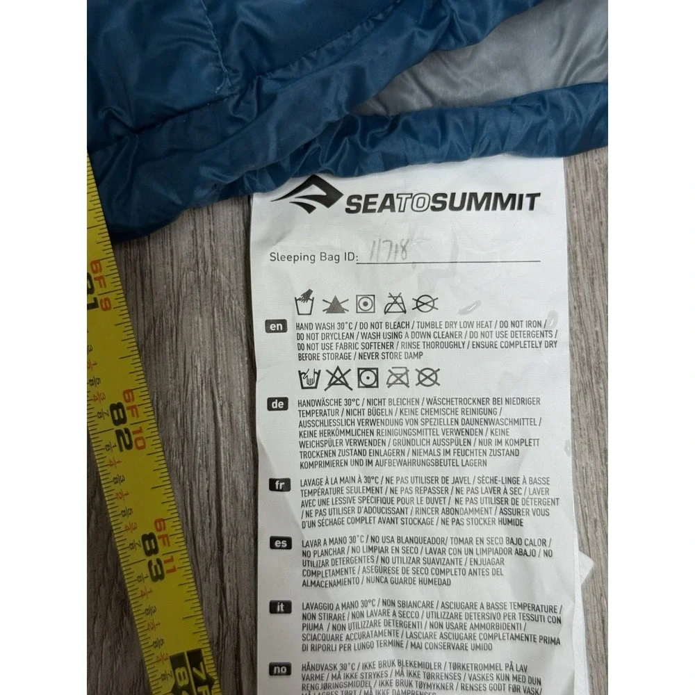 Sea to Summit Traveller TrI LONG Down Sleeping Bag 50°F Ultralight Backpacking
